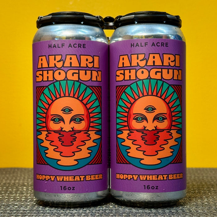 Akari Shogun Hoppy Wheat Beer, Half Acre Beer Co (4pk)