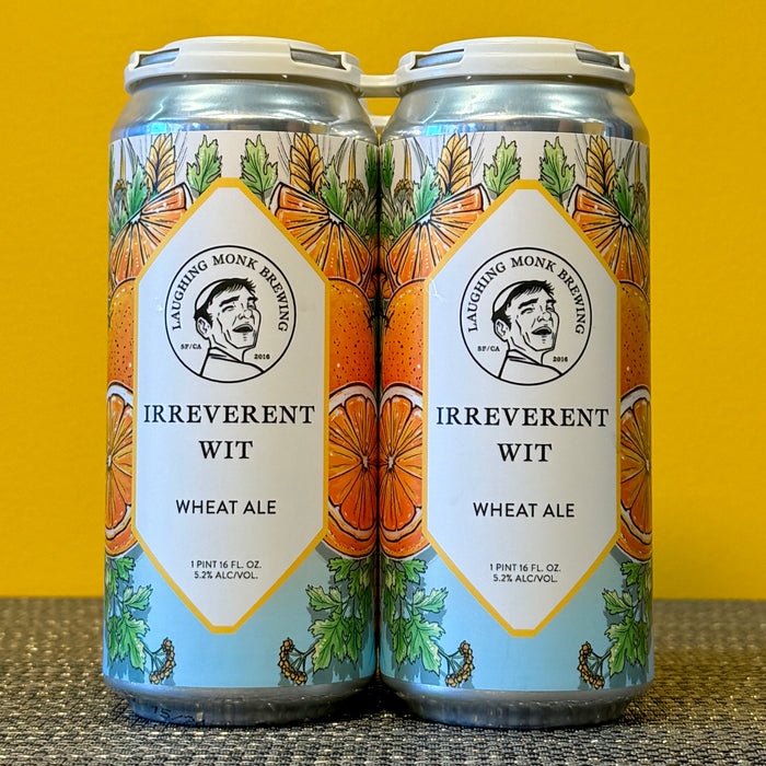 Irreverent Wit Wheat Ale, Laughing Monk (4pk)