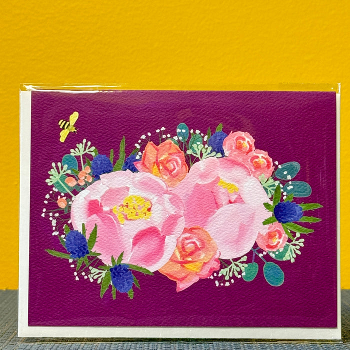 Little Love Press Greeting Card - Roses & Peonies