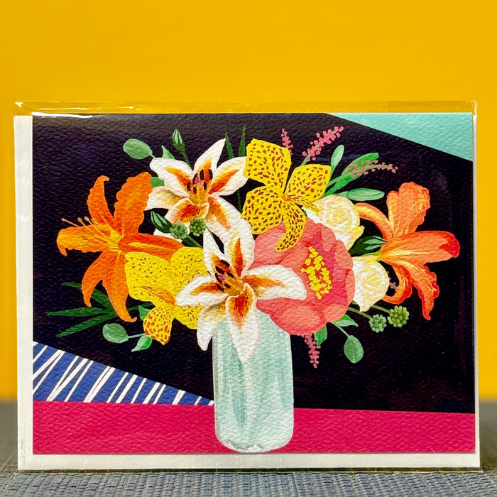 Little Love Press Greeting Card - Lillies & Roses