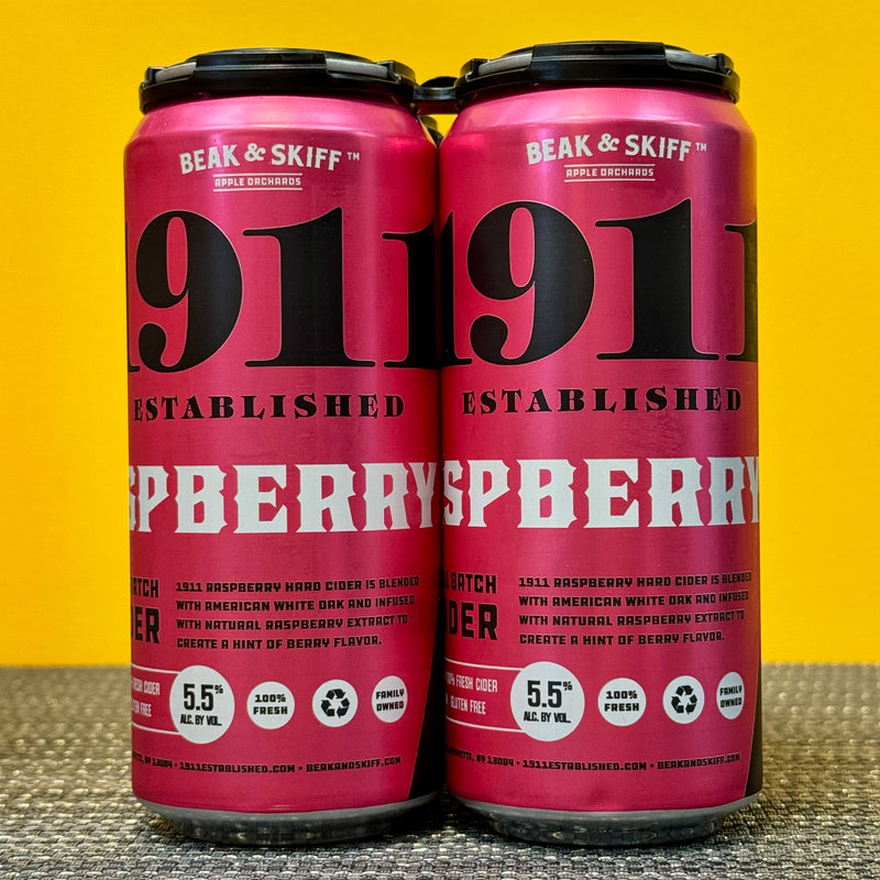 Raspberry Hard Cider, 1911 Established (4pk)