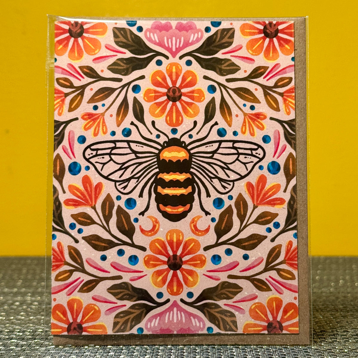 Big Moods Greeting Card - Bee & Floral