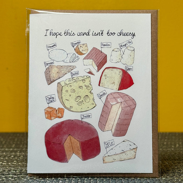 Big Moods Greeting Card - Isn't Too Cheesy