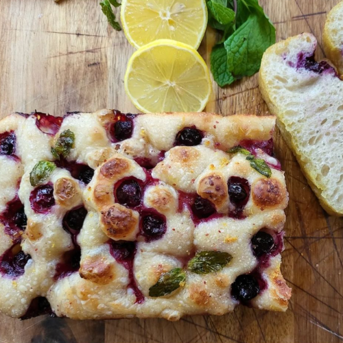 Rustic Culture Blueberry Citrus Focaccia