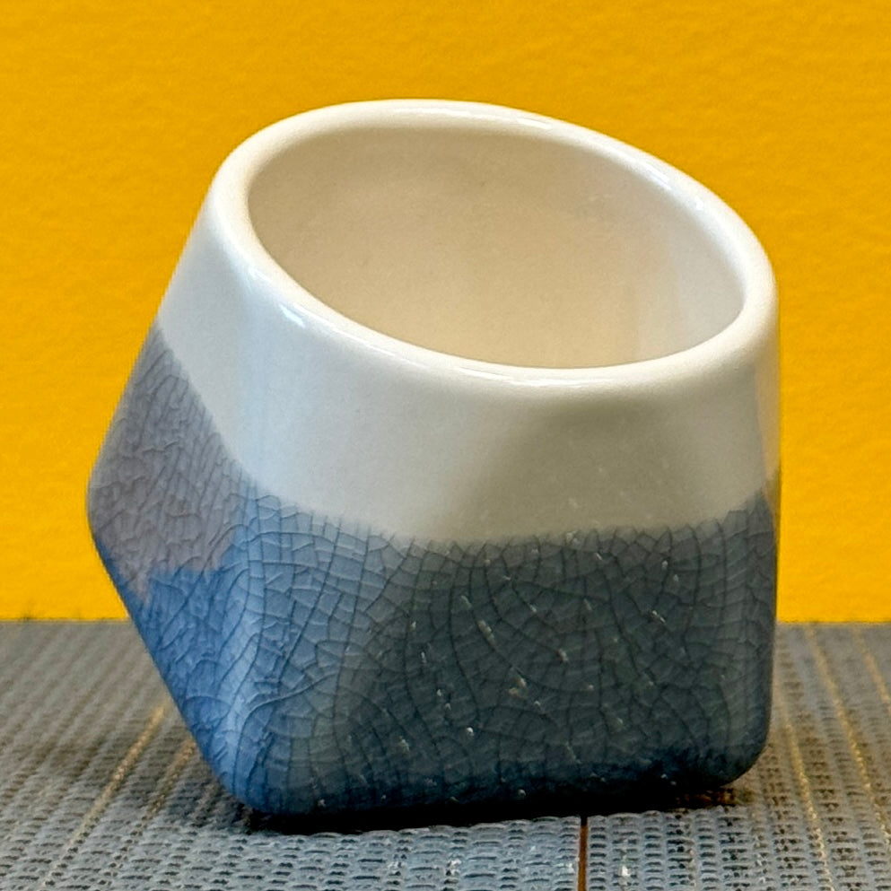 CasaWare Crackle Glaze Teacup 5oz - Slate Blue