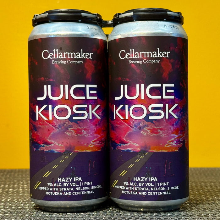 Juice Kiosk Hazy IPA, Cellarmaker (4pk)
