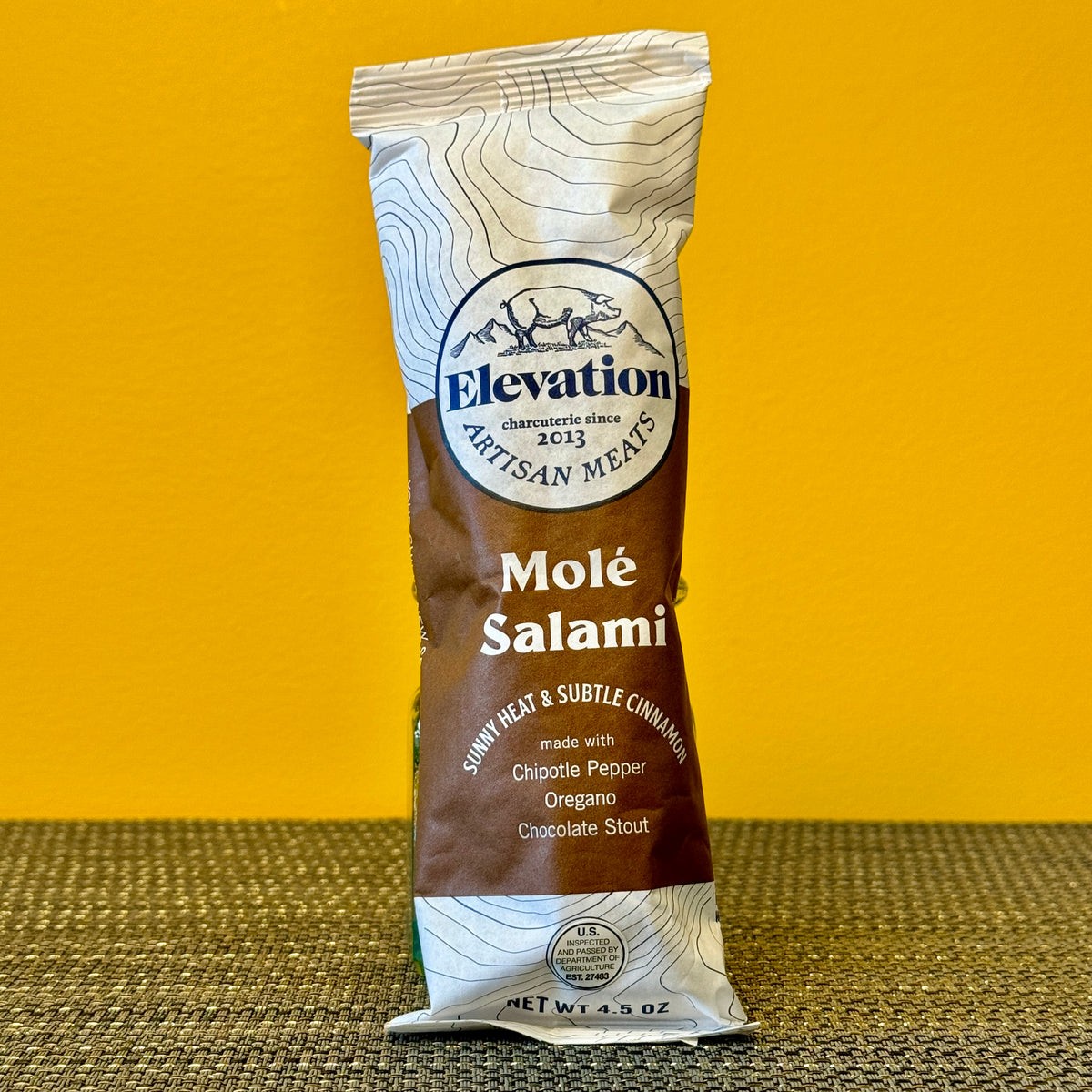 Charcuterie - Elevation Mole Salami, 4.5 oz