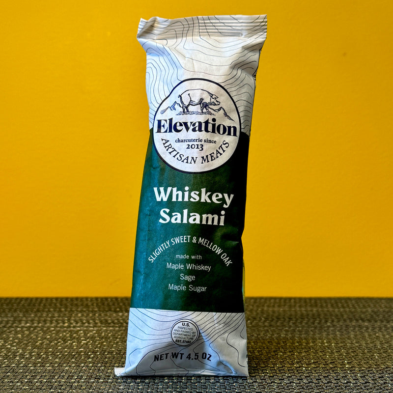 Charcuterie - Elevation Whiskey Salami, 4.5 oz