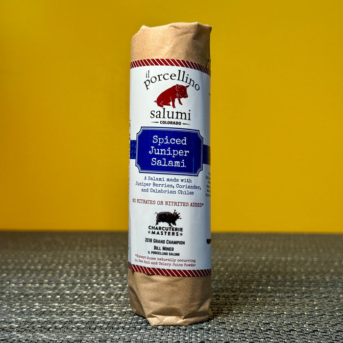 Charcuterie - Il Porcellino Spiced Juniper Salami, 4.5 oz