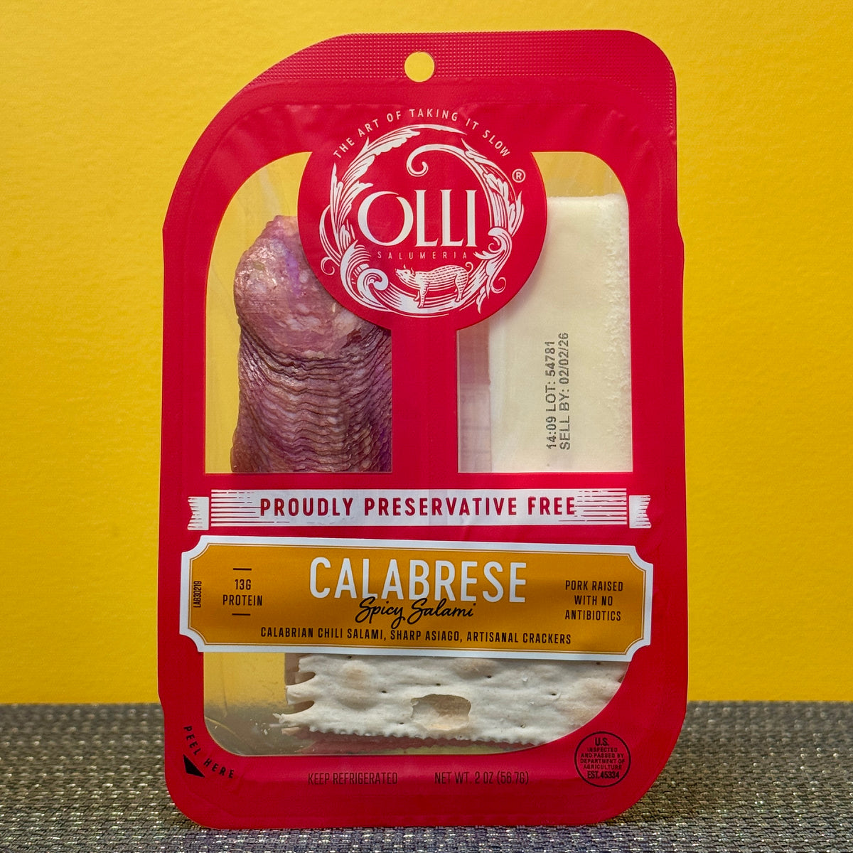 Charcuterie - Olli Calabrese & Asiago Snack Pack 2 oz