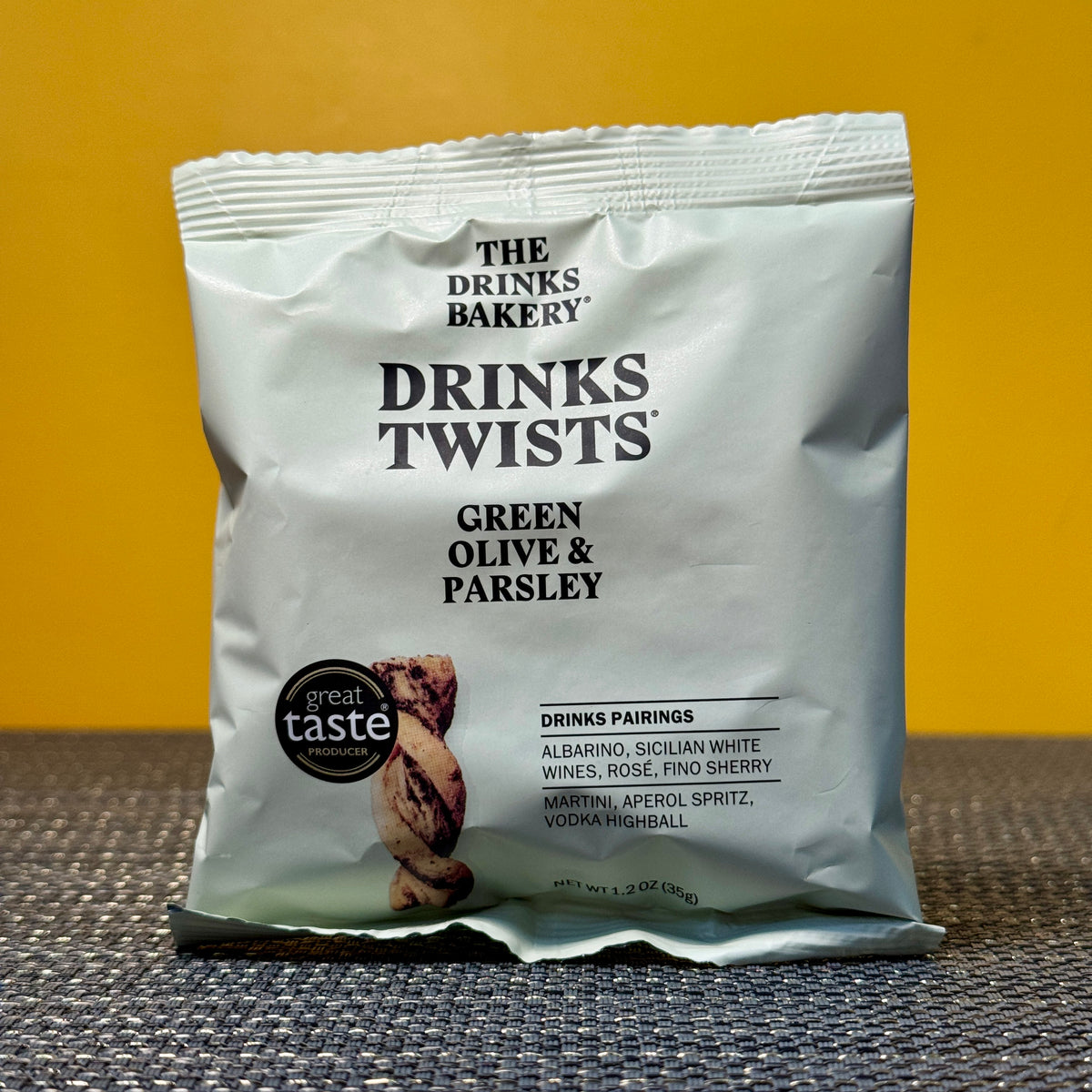 The Drinks Bakery Green Olive & Parlsey Twists