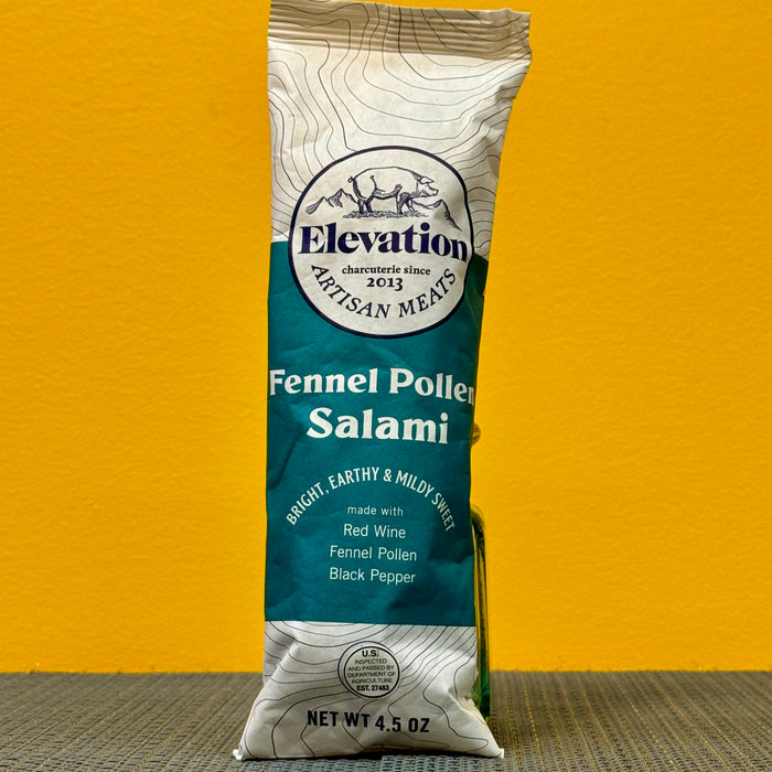 Charcuterie - Elevation Fennel Pollen Salami, 4.5 oz