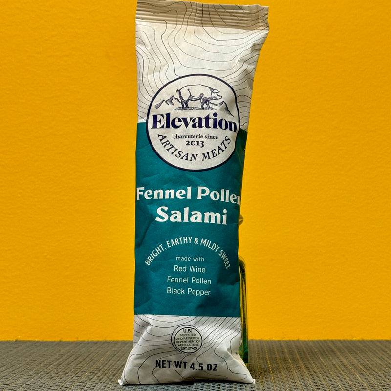 Charcuterie - Elevation Fennel Pollen Salami, 4.5 oz