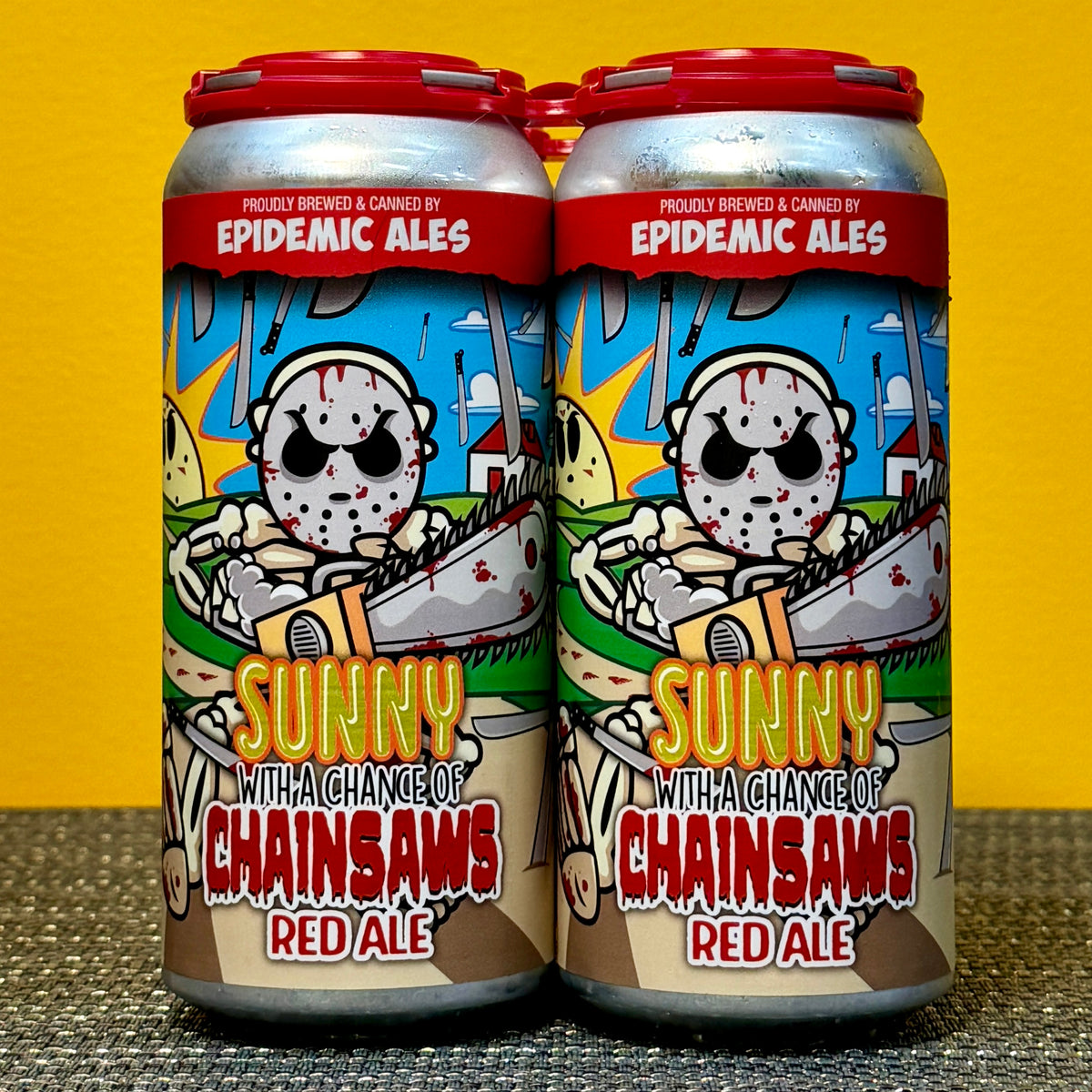 Sunny with a Chance of Chainsaws Red Ale, Epidemic Ales (4pk)