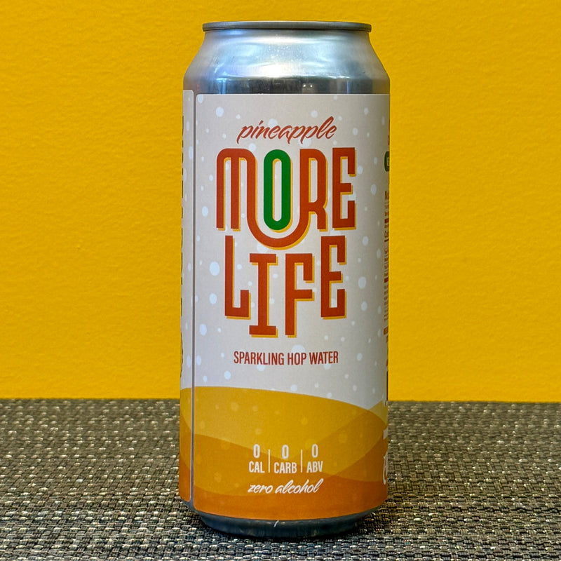 More Life Pineapple Sparkling Hop Water (single)