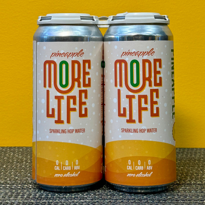 More Life Pineapple Sparkling Hop Water (4pk)