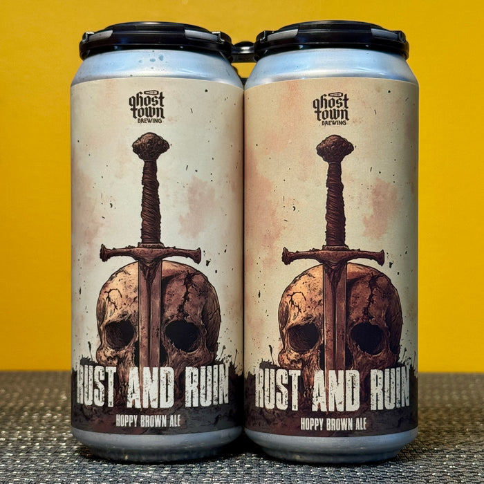 Rust and Ruin Hoppy Brown Ale, Ghost Town Brewing (4pk)