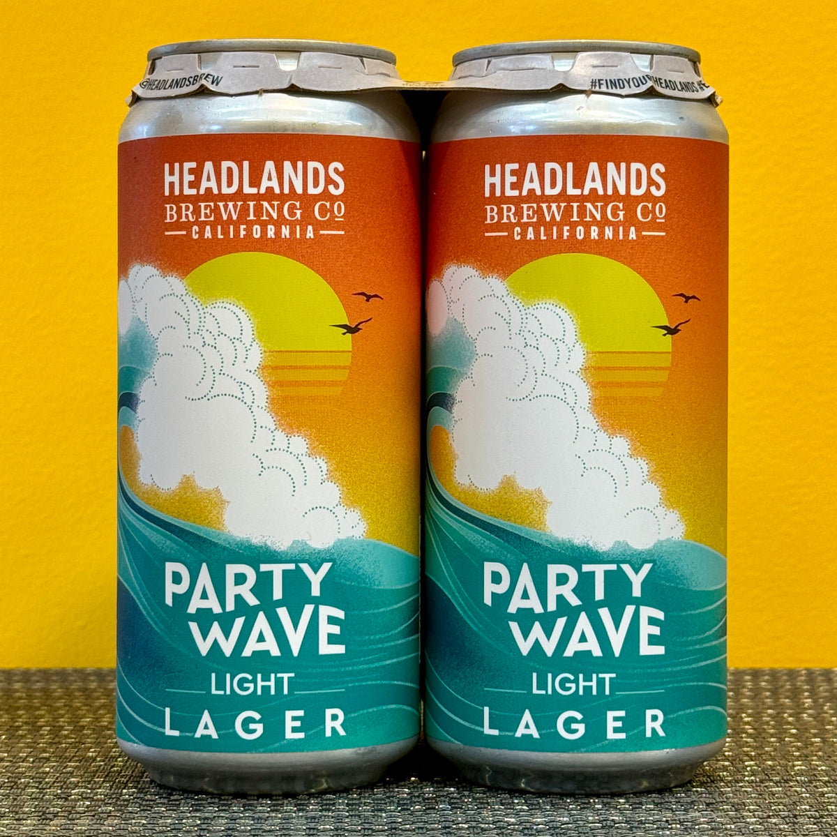 Party Wave Light Lager, Headlands (4pk)