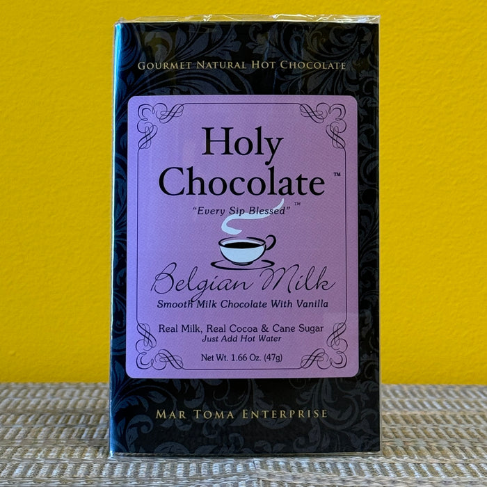 Holy Chocolate Single Serving Hot Chocolate Packet - Belgian Milk