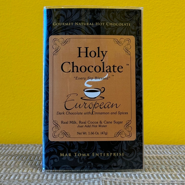 Holy Chocolate Single Serving Hot Chocolate Packet - European
