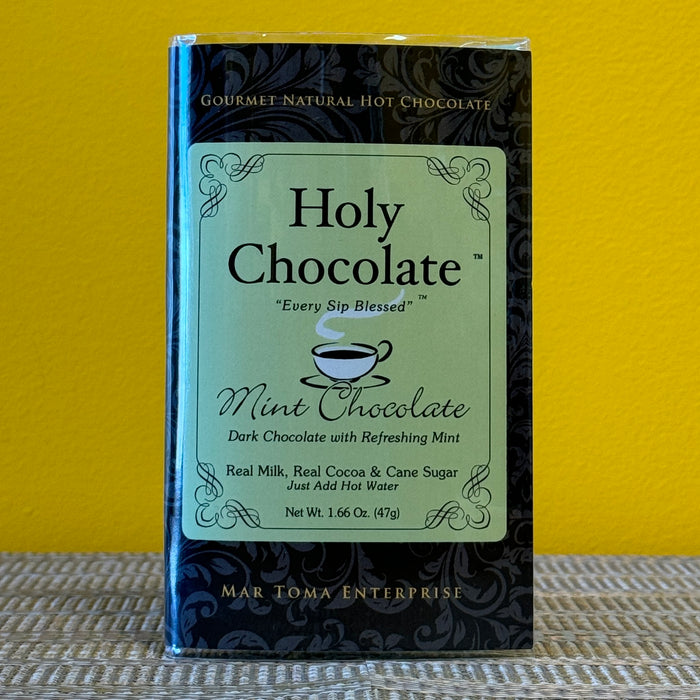 Holy Chocolate Single Serving Hot Chocolate Packet - Mint