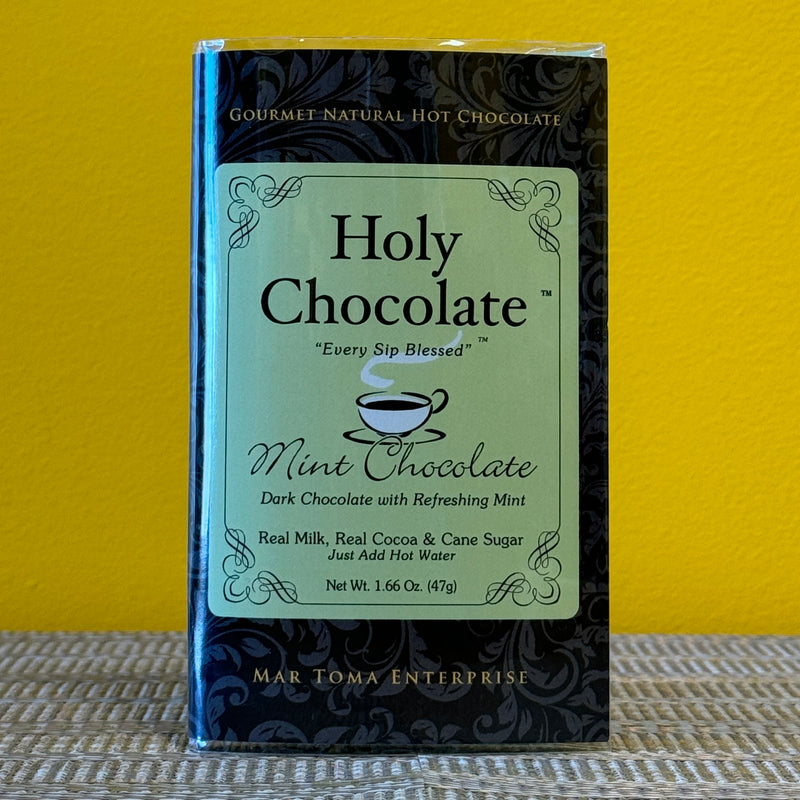 Holy Chocolate Single Serving Hot Chocolate Packet - Mint