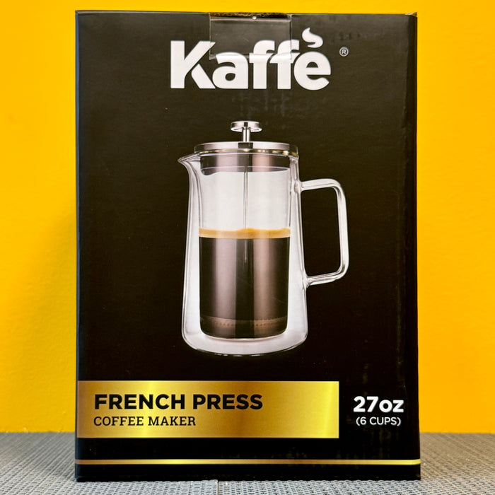 Kaffe French Press Coffee Maker Double-Wall Glass (0.8L)