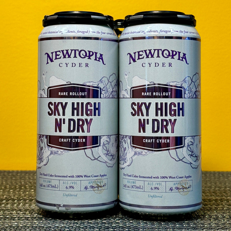 Sky High n' Dry Apple Cider, Newtopia Cyder (4pk)