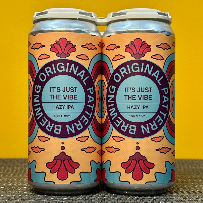 It's Just The Vibe Hazy IPA, Original Pattern (4pk)