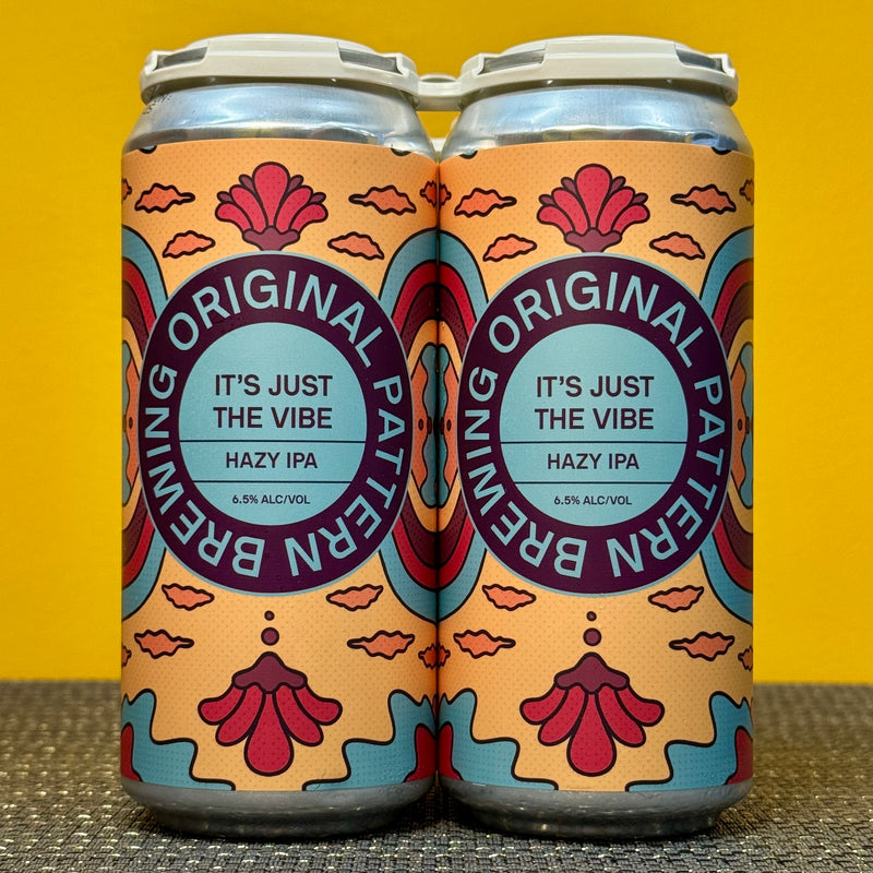 It's Just The Vibe Hazy IPA, Original Pattern (4pk)