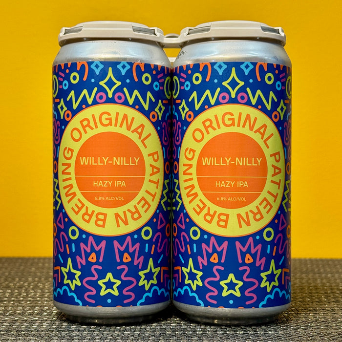 Willy Nilly Hazy IPA, Original Pattern (4pk)