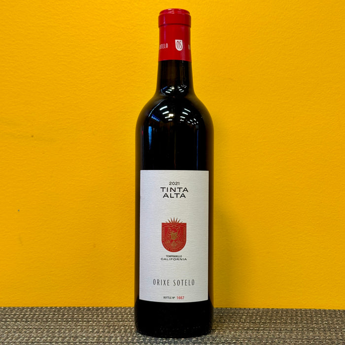 Tempranillo Tinta Alta 2021, Orixe Sotello