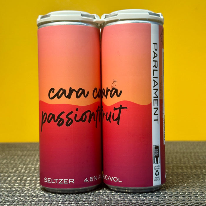 Cara Cara Passionfruit Hard Seltzer, Parliament Brewing (4pk)