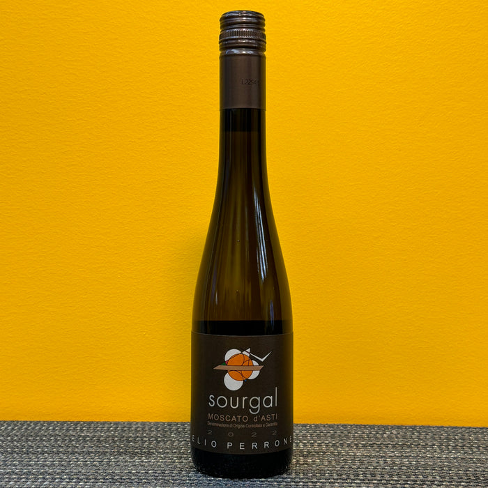 A 375ml bottle of Elio Perrone Moscato d'Asti frizzante dessert wine