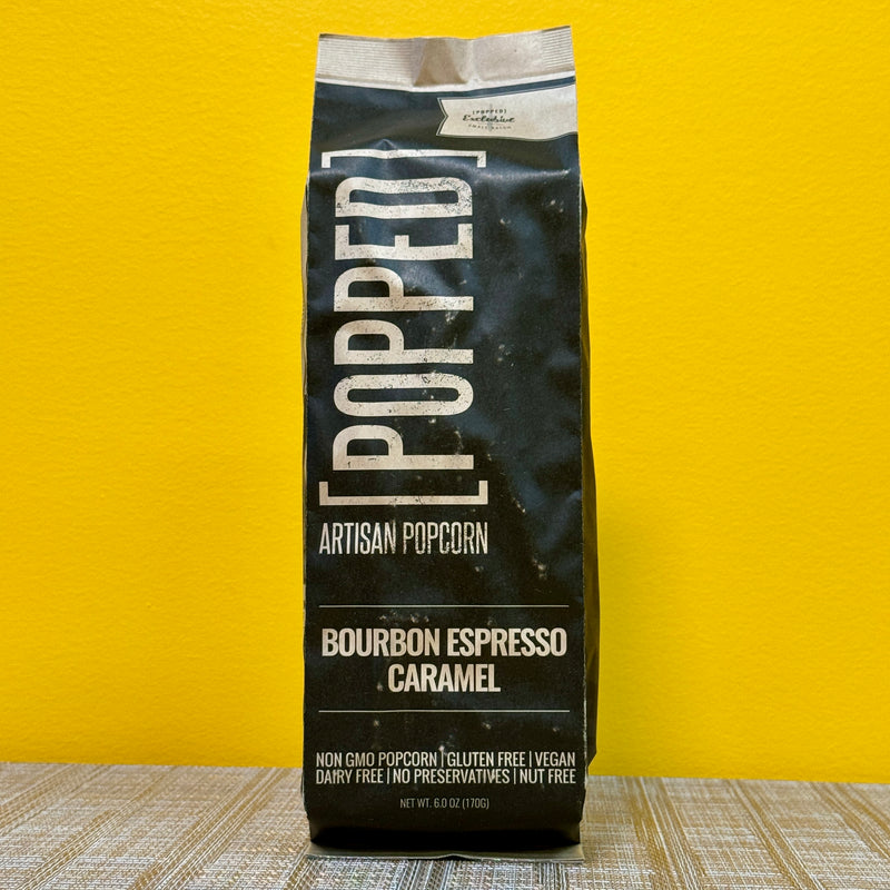 Popped Bourbon Espresso Caramel Artisan Popcorn