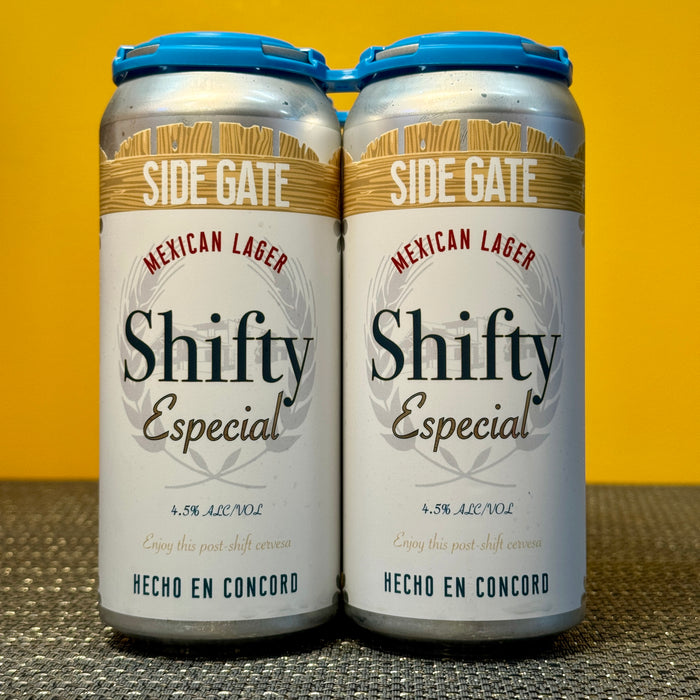 Shifty Especial Mexican Lager, Side Gate Brewery (4pk)