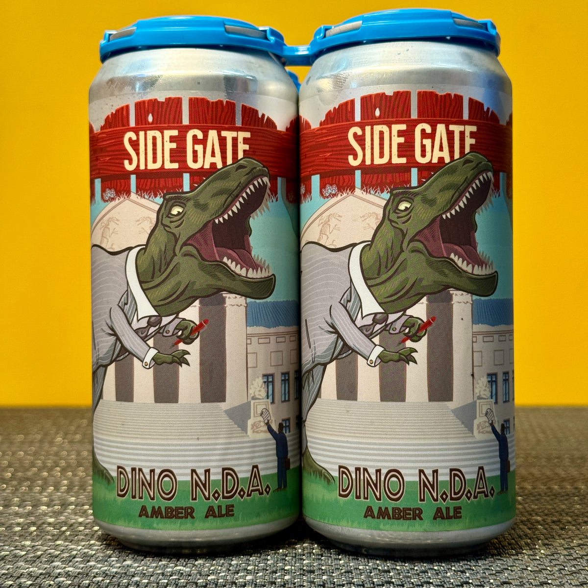 Dino N.D.A. Amber Ale, Side Gate Brewery (4pk)
