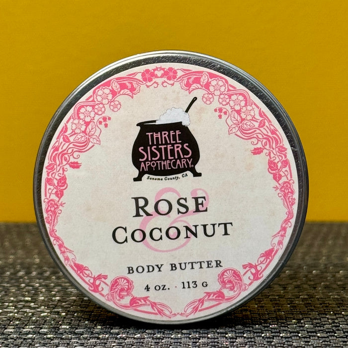 Three Sisters Apothecary Body Butter - Rose Coconut