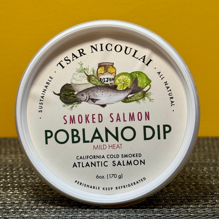 Tsar Nicoulai Smoked Salmon Poblano Dip, 6 oz