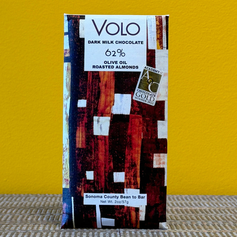 Volo 62% Dark Milk Olive Oil + Almond